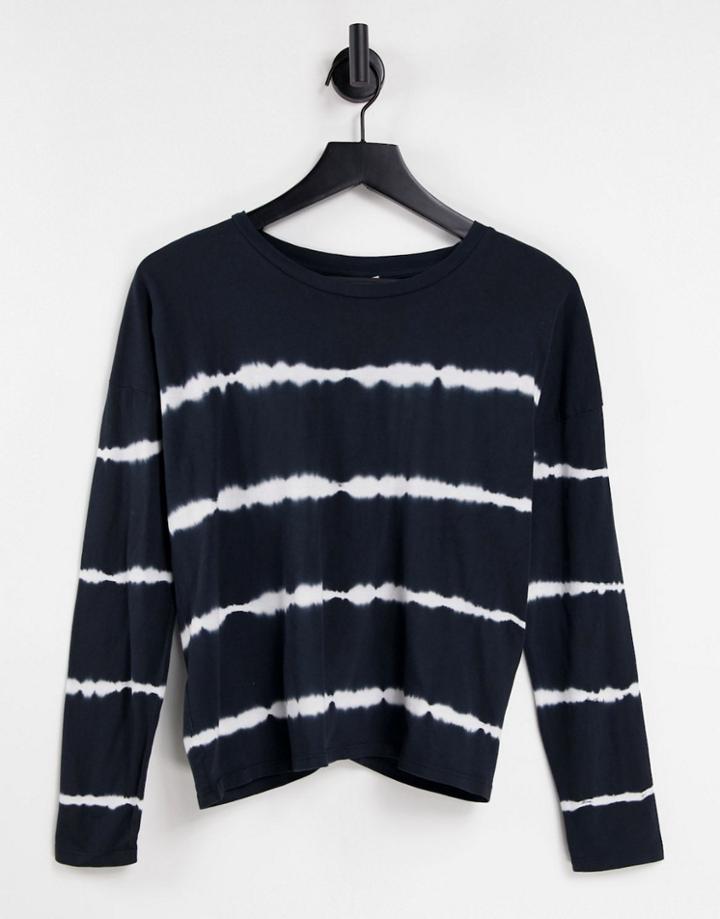 Jdy Laila Tie Dye Sweater In Black-navy