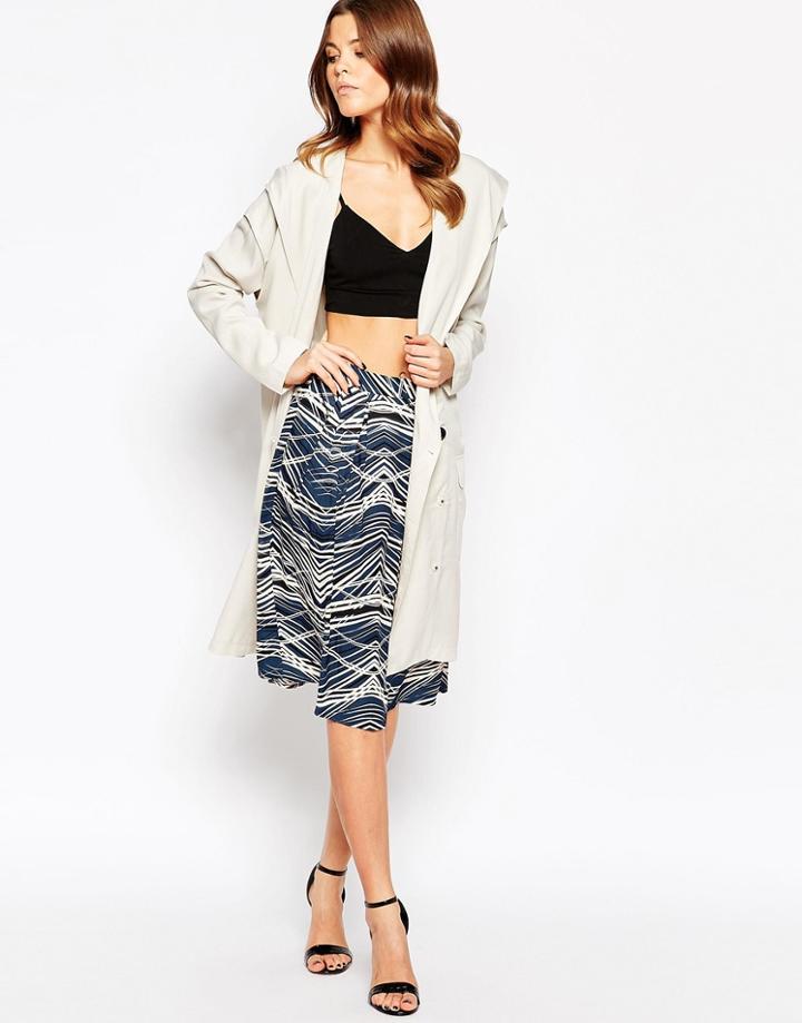 Y.a.s Midi Skirt - Black
