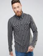 Nudie Gunnar Rope Check Shirt - Green