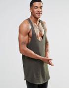 Siksilk Tank With Extreme Scoop Neck - Gray