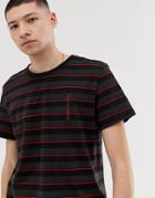 Cheap Monday T-shirt In Red Stripe - Red