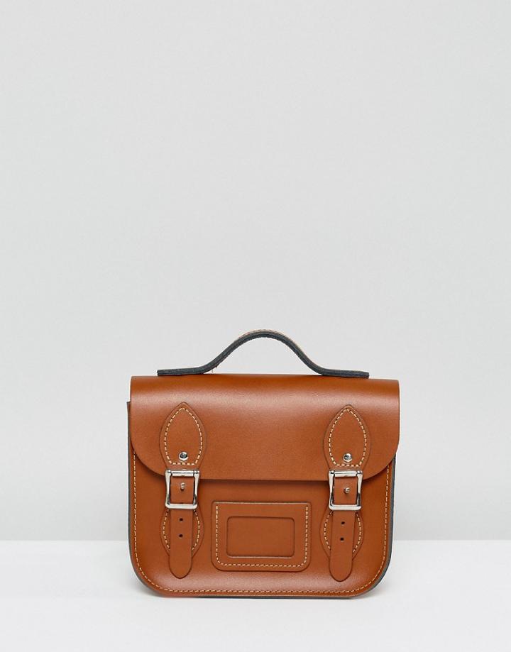Leather Satchel Mini Festival Backpack - Tan