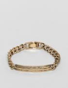 Icon Brand Premium Chain Bracelet In Burnished Gold - Gold