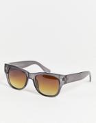 Aj Morgan Next Up Chunky Frame Sunglasses-gray