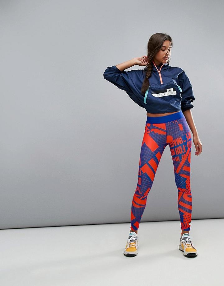 Adidas Stella Sport Print Tight - Blue