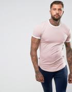 Gym King Muscle Ringer T-shirt In Pink - Pink