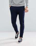 Selected Homme Slim Jogger With Ankle Zip Hem - Navy