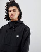 Fairplay Tillman Overhead Jacket With Back Print In Black - Black