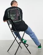 Hnr Ldn Rave Face Backprint Oversized T-shirt-black