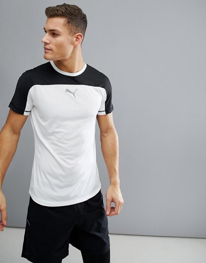 Puma Running Active Tec Advanced T-shirt In White 59505402 - White