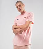 Ellesse Velour Scooped Hem T-shirt In Pink - Pink