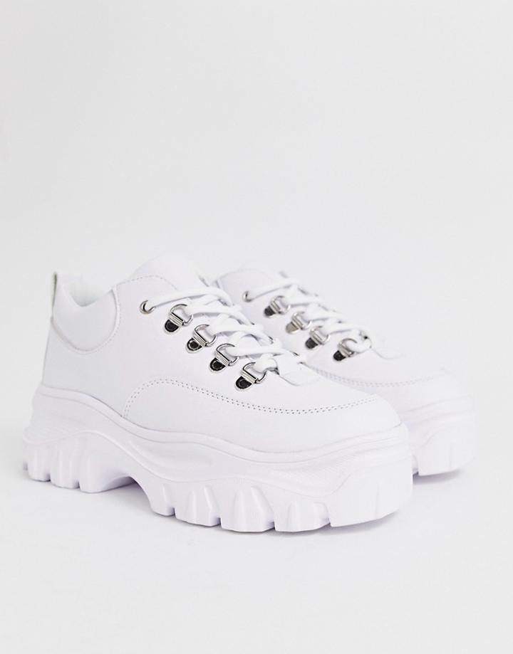 Public Desire Biggie White Chunky Sneakers - White