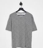 Noisy May Curve Exclusive Oversized T-shirt In Checkerboard - Part Of A Set-multi