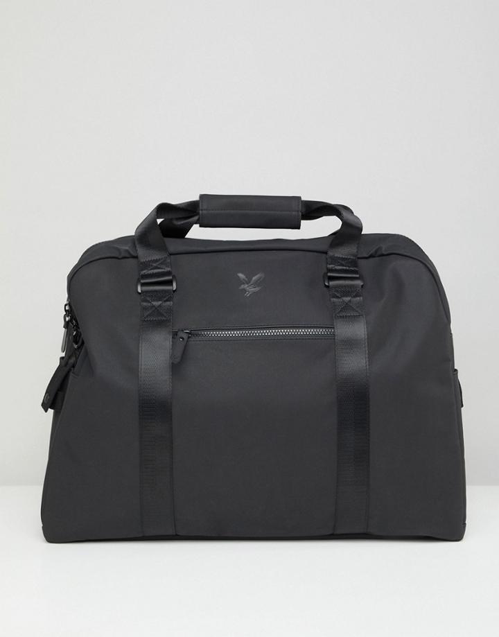 Lyle & Scott Reflective Logo Carryall In Black - Black