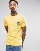 Hype T-shirt With Crest Logo - Yellow