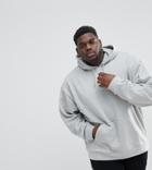 Asos Plus Oversized Hoodie In Gray Marl - Gray