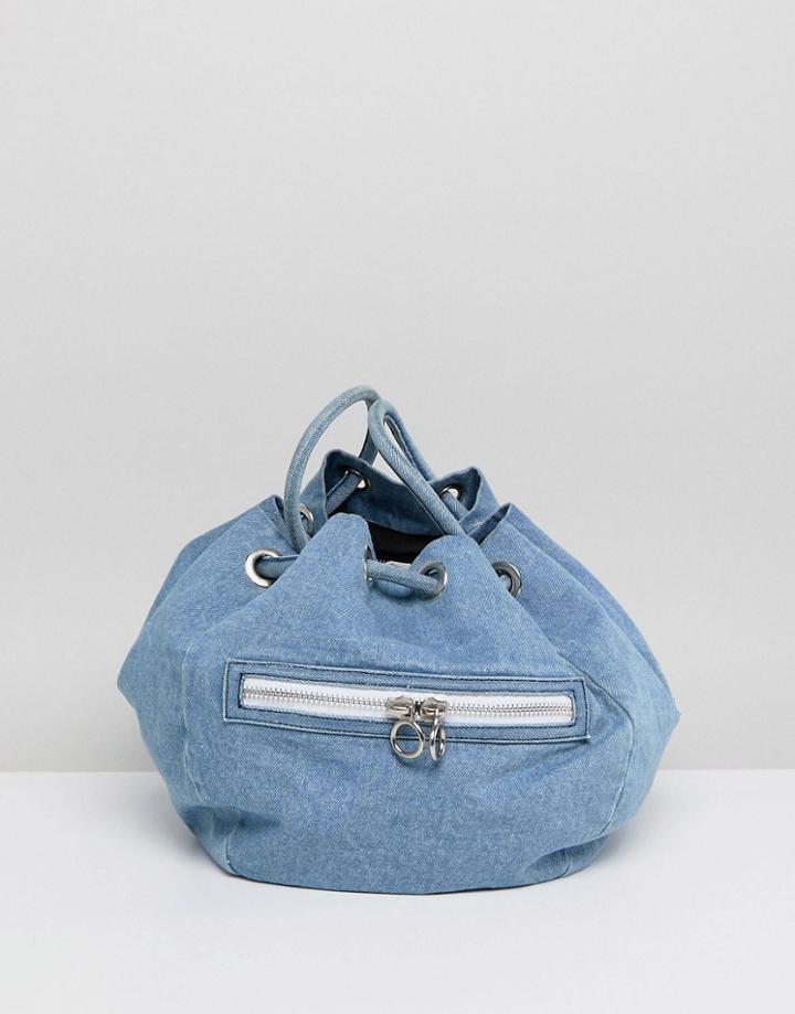 Gestuz Denim Grab Bag - Blue