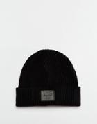 Herschel Supply Co Morris Beanie In Black Military Inspired Army Surplus - Black