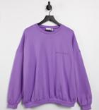 Asos Made In Kenya Sweatshirt With Embroidery-purple