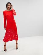 Max & Co Mix Match Floral Dress - Red