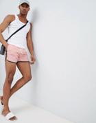 Kappa Swim Shorts With Banda Taping In Pink - Pink