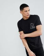 Another Influence Embroidered Logo T-shirt - Black
