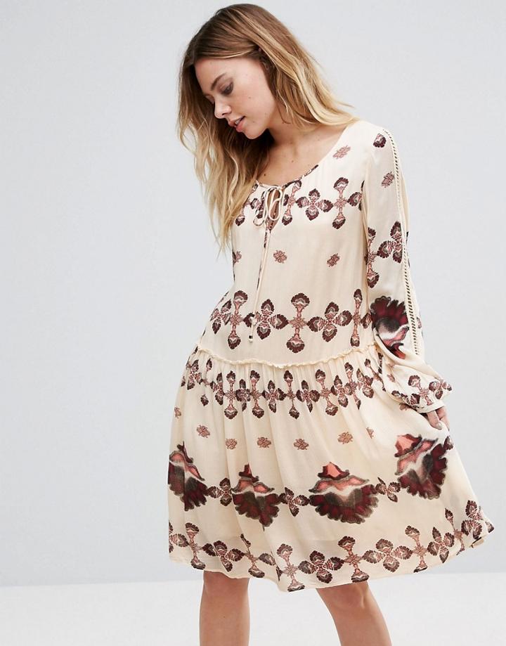 Vila Printed Drop Shift Dress - Multi