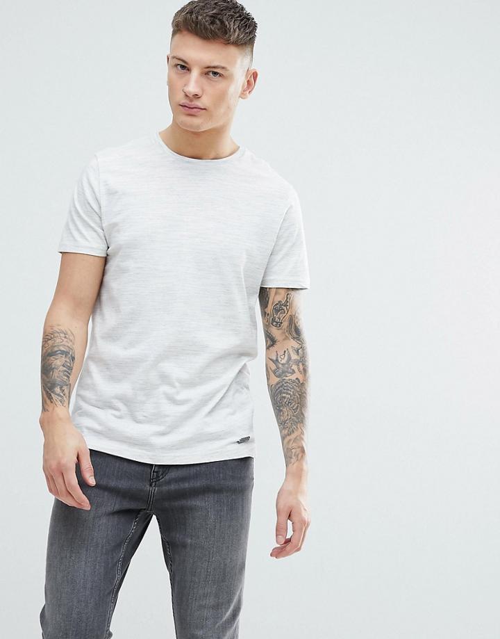 Brave Soul Fleck Crew Neck T-shirt - Gray