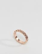 Asos Braid Thumb Ring - Copper