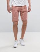 New Look Slim Fit Denim Shorts In Light Pink - Pink