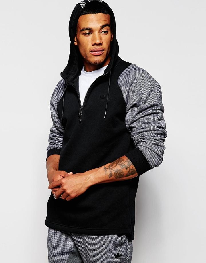 Adidas Originals Raglan Hoodie Ab9253 - Black