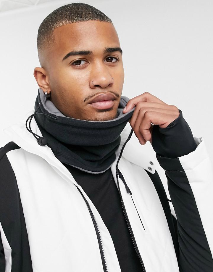 Asos 4505 Neck Warmer In Fleece-grey