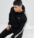 Puma Pullover Hoodie With Taped Side Stripe In Black Exclusive To Asos - Black