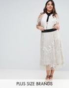 Elvi Premium Sheer Dip Hem Maxi Skirt - Pink