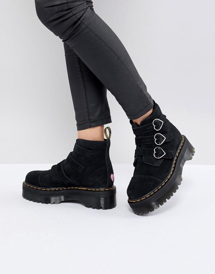 Dr Martens X Lazy Oaf Boots In Black - Black