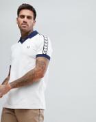 Fred Perry Sports Authentic Taped Polo In White - White
