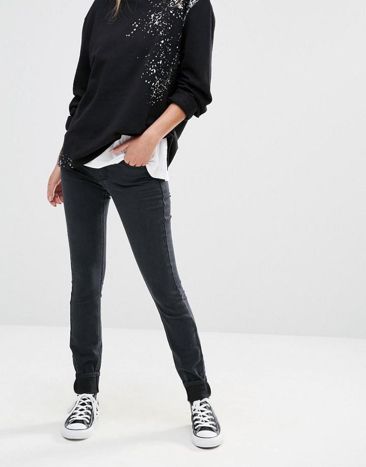 J.d.y Mid Waist Skinny Jeans - Gray