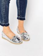 Asos Monthly Flat Shoes - Silver