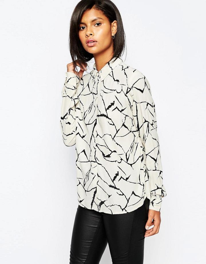 Vila Printed Long Sleeve Shirt - Multi