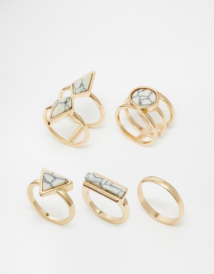 Aldo Edysien Multipack Rings - Gold