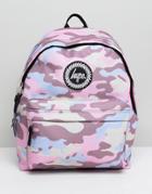 Hype Pink Camo Backpack - Pink