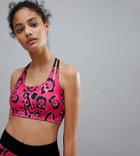 Prettylittlething Leopard Print Gym Crop Top - Multi