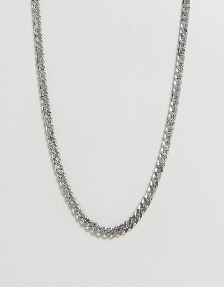 Asos Short Neckchain In Silver - Silver
