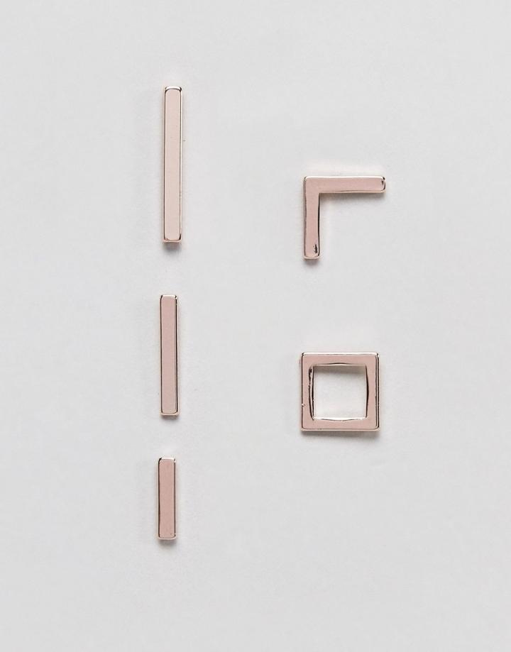 Cheap Monday Stud Earring Party Kit - Gold