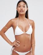 Heidi Klum Swim White String Bikini Top - White