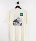 The North Face Postcard T-shirt In Cream Exclusive At Asos-white