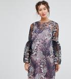 Asos Maternity Pretty Enchanted Lace Smock Mini Dress - Multi