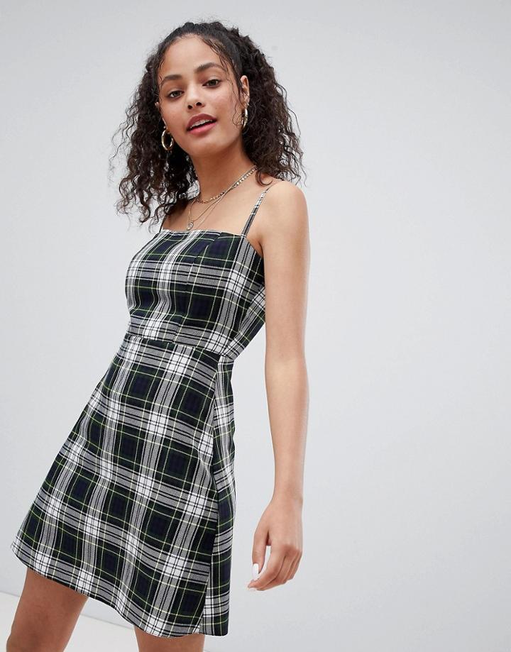 Nobody's Child Check Cami Dress - Red