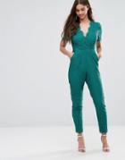 Darling Lace Jumpsuit - Green