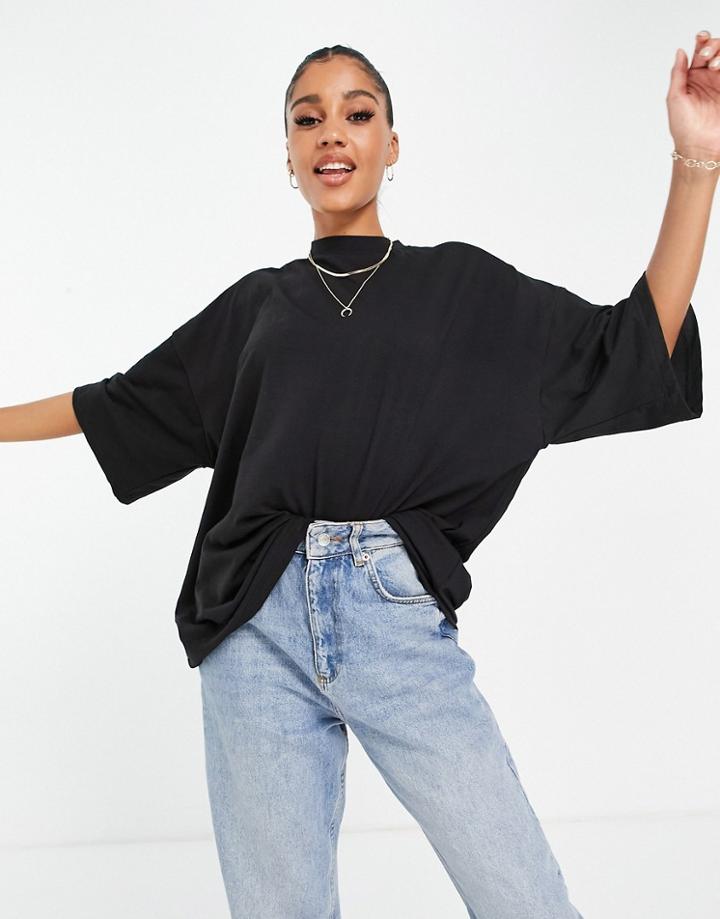 Missguided Basics Oversized T-shirt In Black